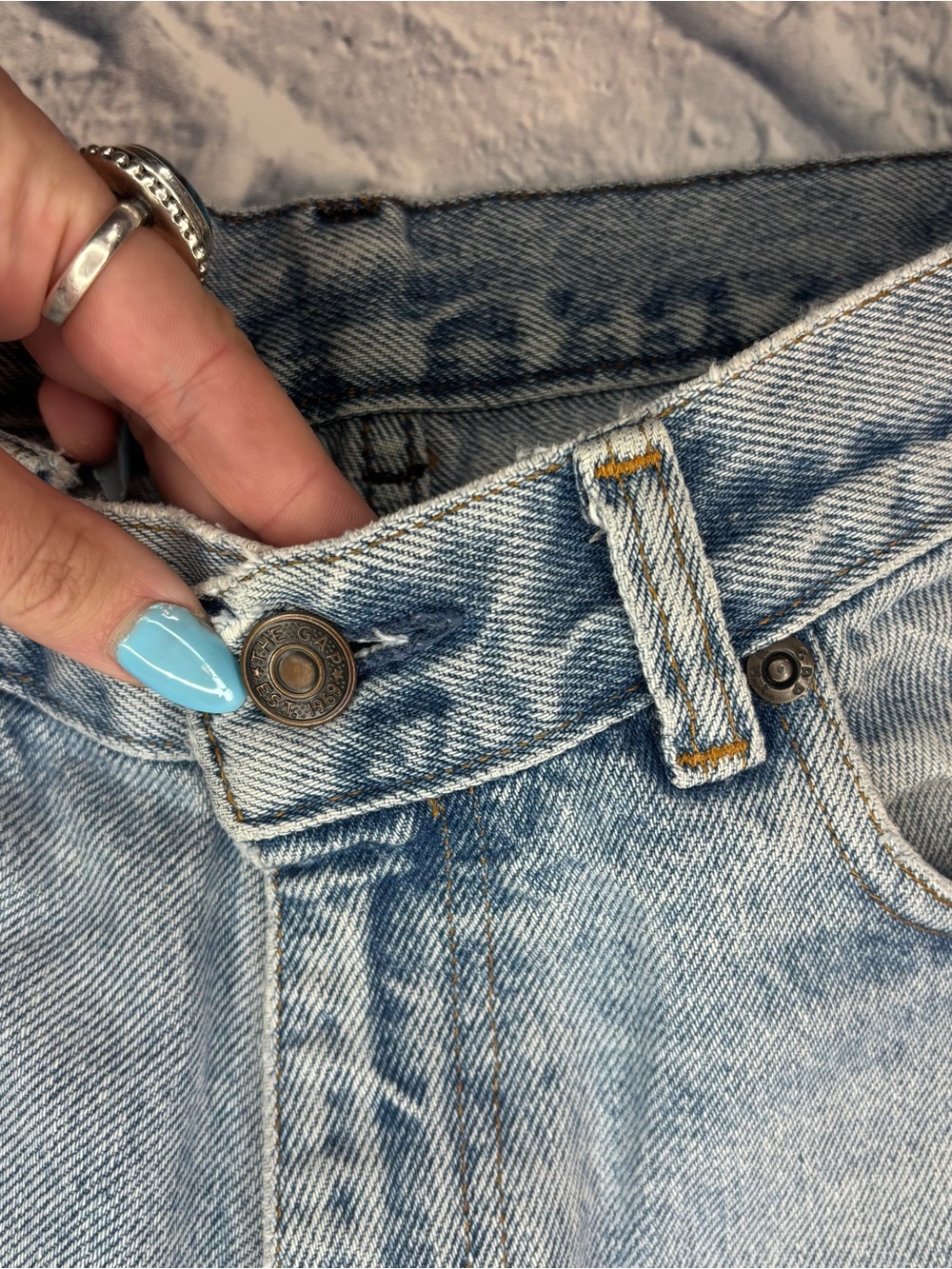 Vintage Womens Gap Jeans W 30. Light Wash, High Rise - Picture 3 of 6